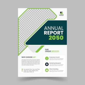 Professional Business Annual Report Flyer vector