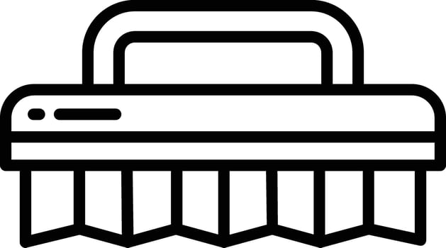 Brush outline illustration vector