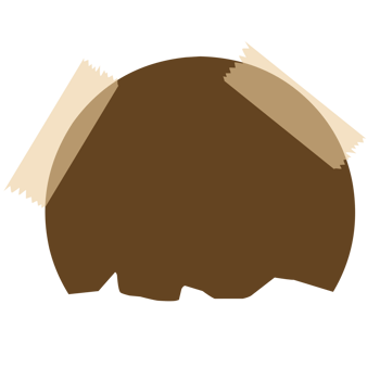 Torn brown paper note png