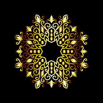 mandala art for design vintage decoration,book cover,motif,Ethnic design,ornament,background vector
