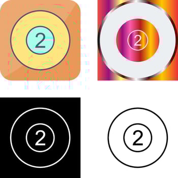 Pool Ball Icon Design vector