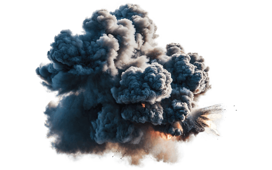 explosions, transparent background png