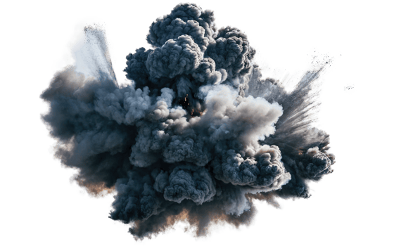 explosions, transparent background png