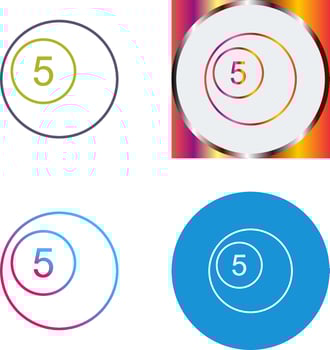 Pool Balls Icon Design vector