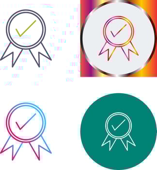 Unique Quality Control Icon Design vector