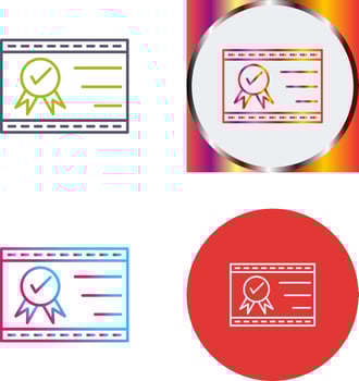 Unique Quality Assurance Icon Design vector