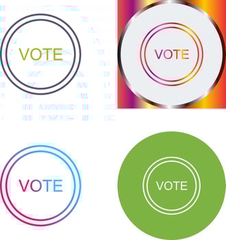 Vote Link Icon Design vector