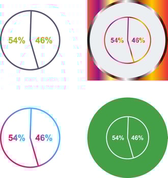 Candidate Stats Icon Design vector