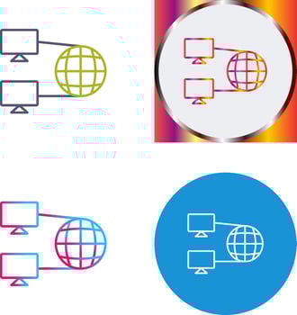 Internet Connectivity Icon Design vector