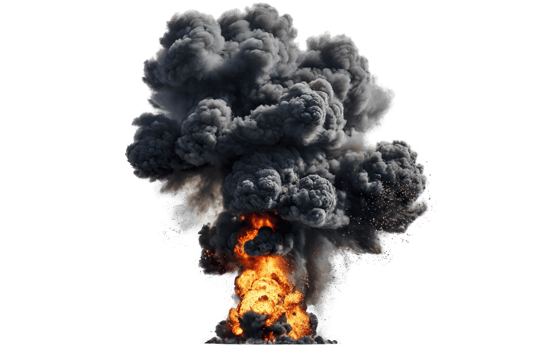 explosions, transparent background png