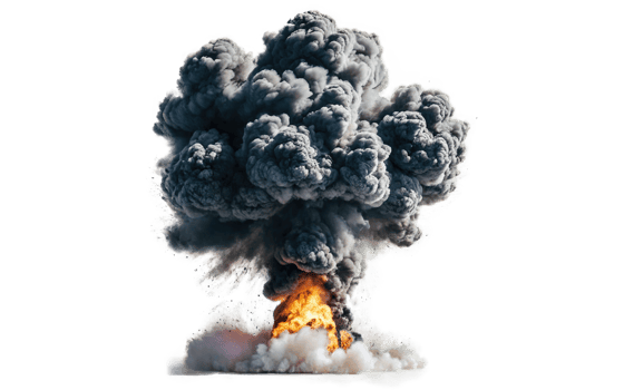 explosions, transparent background png