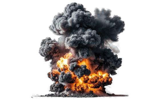 explosions, transparent background png