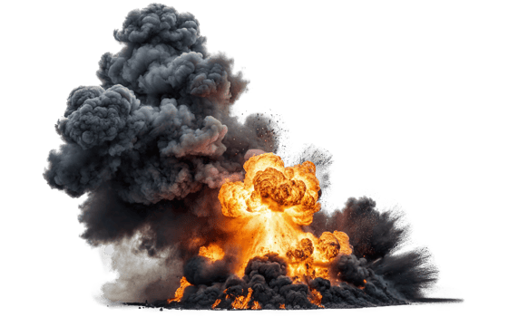 explosions, transparent background png