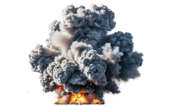 explosions, transparent background png