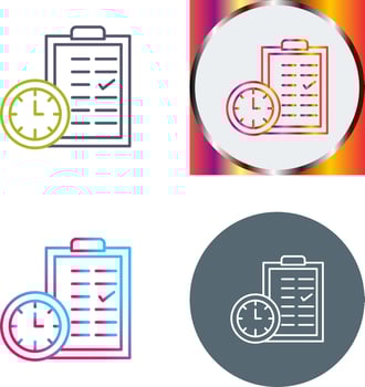 Time Planing Icon Design vector