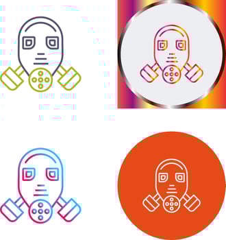 Gas Mask Icon Design vector