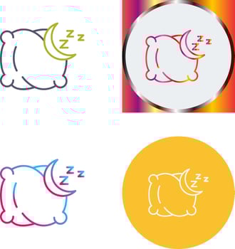 Pillow Icon Design vector