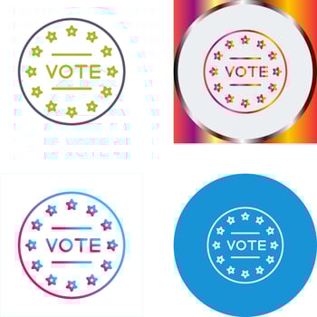 Vote Icon Design vector
