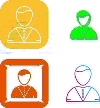 Casino Dealer Icon Design vector