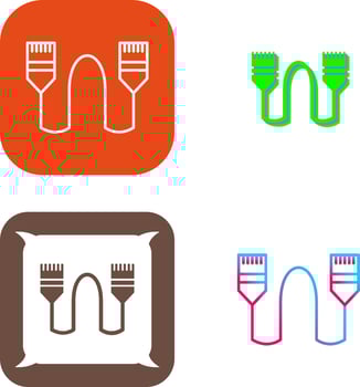 Internet Cable Icon Design vector