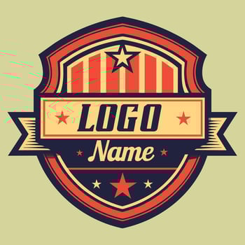 Logo emblem vintage for your brand identity, classic and retro vector