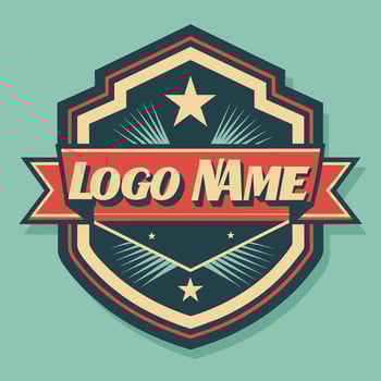 Logo emblem vintage for your brand identity, classic and retro vector