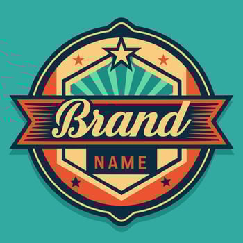 Logo emblem vintage for your brand identity, classic and retro vector