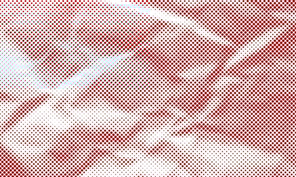 Red Halftone Dot Texture Image Filter Overlay vector