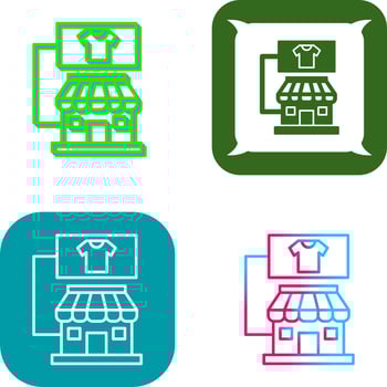 Store Icon Design vector