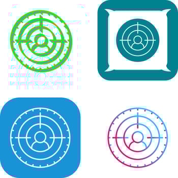 Goal Icon Design vector
