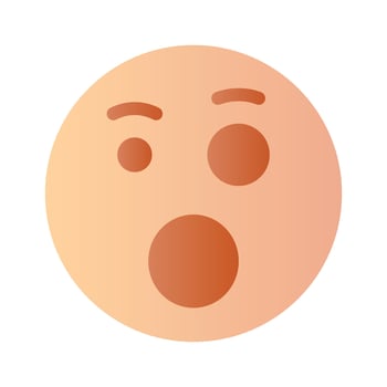 Oh My God expression emoji design, editable vector