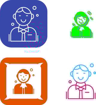 Employee Icon Design vector