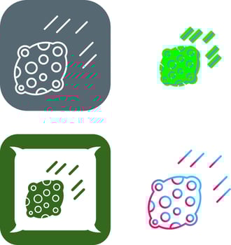 Asteroid Icon Design vector