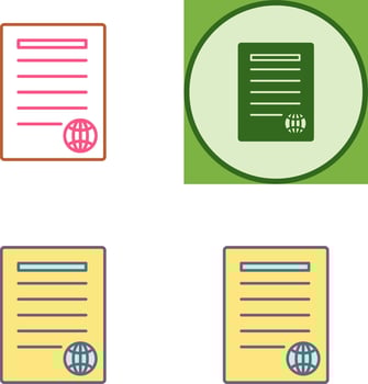 Unique Press Releases Icon Design vector