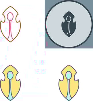 Unique Game Character Icon Design vector