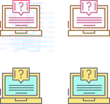 Question Icon Design vector
