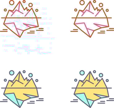 Iceberg Icon Design vector