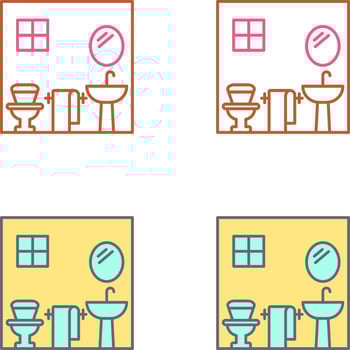 Bathroom Icon Design vector