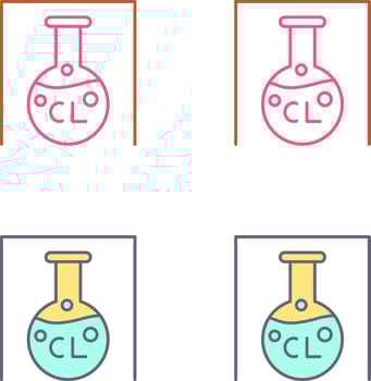 Flask Icon Design vector