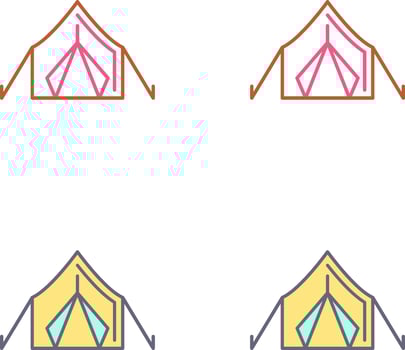 Tent Icon Design vector