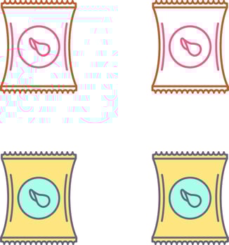 Chips Icon Design vector