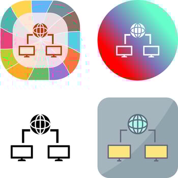 Unique Internet Connectivity Icon Design vector