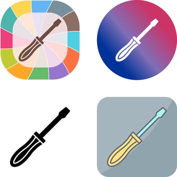 Screwdriver Icon Design vector
