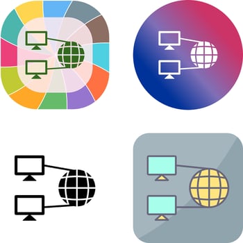 Internet Connectivity Icon Design vector