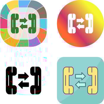 Phone Call Icon Design vector