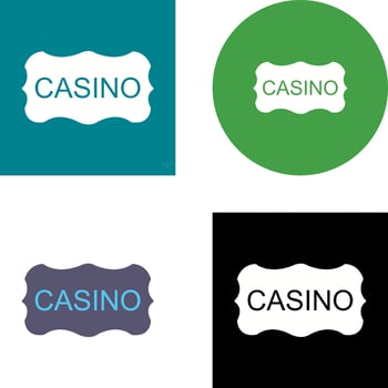 Casino Sign Icon Design vector