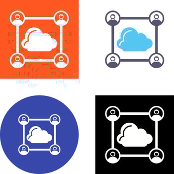 Network Icon Design vector
