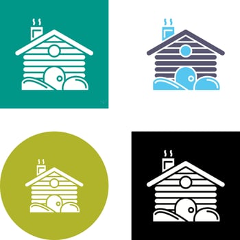 Cabin Icon Design vector