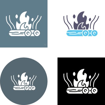 Bonfire Icon Design vector