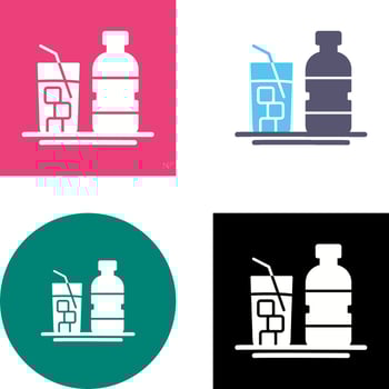 Mineral Water Icon Design vector
